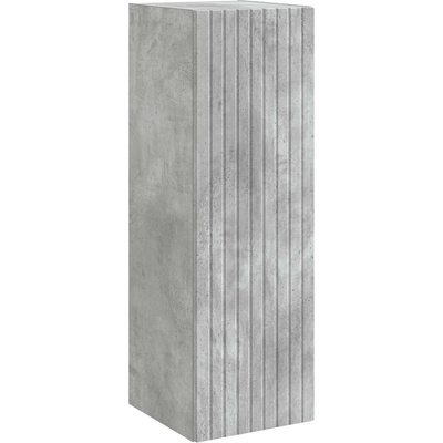 vidaXL Стенно Баня Кабинет Бетонно сиво 33 x 34, 5 x 60 см (890665)