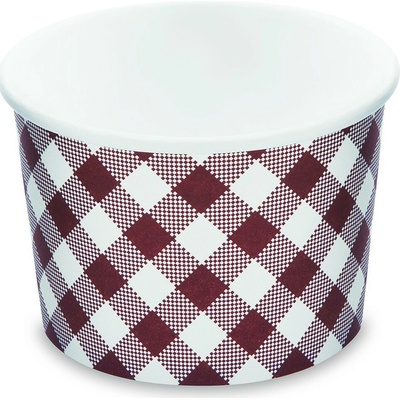 GASTRO 76950 papierová okrúhla miska Karo, veľkosť "M", objem 500ml, priemer 115mm