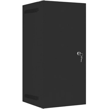 Lanberg Комуникационен шкаф, Lanberg rack cabinet 10" wall-mount 12U/280x310 for self-assembly with metal door black (flat pack) (WF10-2312-00B)