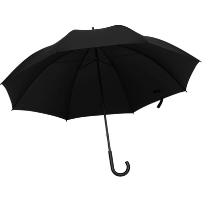 vidaXL Чадър, черен, 130 см (149137)