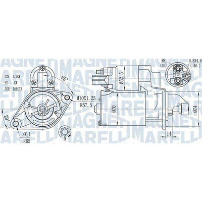 Startér MAGNETI MARELLI 063721450010