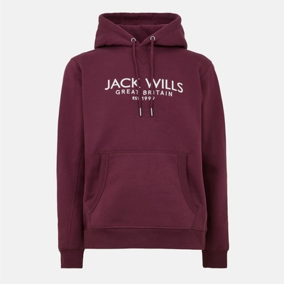 Jack Wills Мъжки суичър Jack Wills Batsford Logo Hoodie Mens - Fig