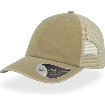 Atlantis Headwear Case Trucker 6 panelová COT-33507055599 Khaki