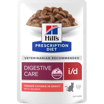 Hill's Prescription Diet Feline I/D kapsičky Digestive care 12 x 85 g losos