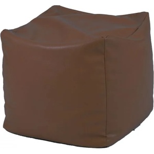 Pufrelax Пуф 80л. , Табуретка Куб - Chocolate, PU кожа, Пълнеж от Полистиролни перли