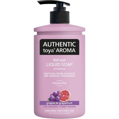 Authentic Toya mýdlo tekuté Aroma s pumpičkou Hrozny a Grapefruit 400 ml