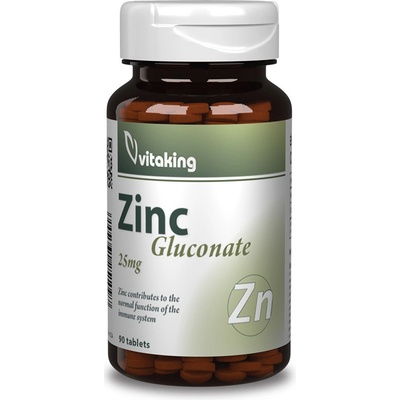 Vitaking Zinok Glukonát 25mg 90 tabliet