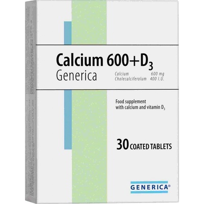 Generica Calcium 600 + D3 30 tabliet