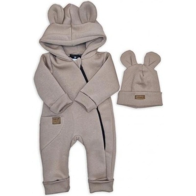 Oteplený dětský overal bez šlapek s kapucí – Zboží Dáma