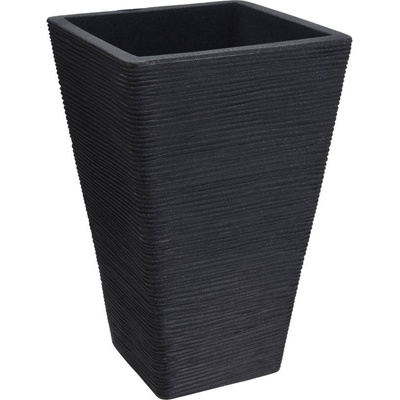 PROGARDEN PROGARDEN Květináč žebrovaný 35 x 55 cm antracit KO-Y54192750 (KO-Y54192750)