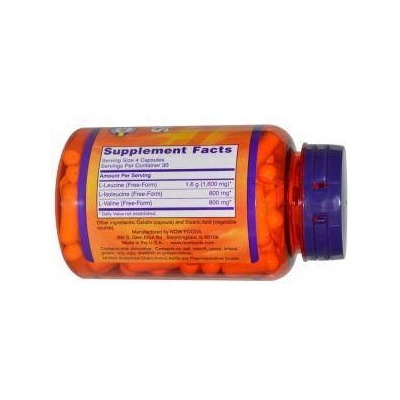 NOW Аминокиселини - Branched Chain Amino Acids - 120 капсули - NOW FOODS, NF0053