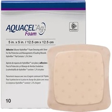 AQUACEL Foam Hydrofiber krytie na rany adhezívne penové 12,5 x 12,5 cm