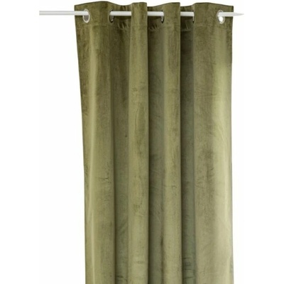 Atmosphera Velurový zatemňovací závěs Thea, 140 × 260 cm, olivový