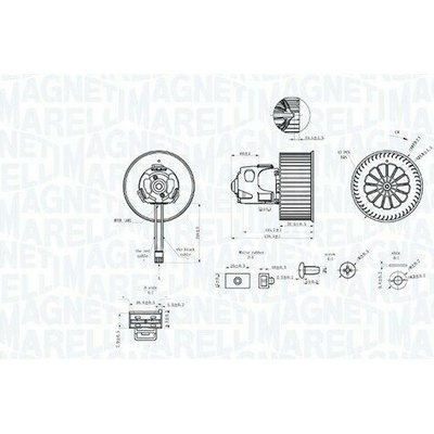 vnitřní ventilátor MAGNETI MARELLI 069412344010