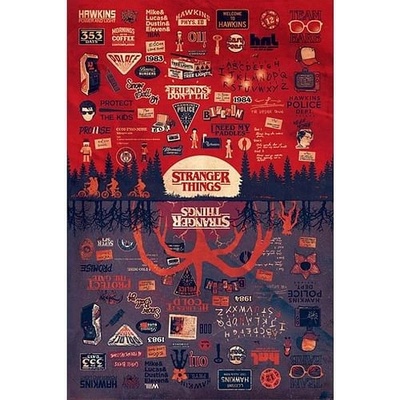 Pyramid International Plagát Stranger Things - Odvrátená strana