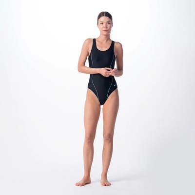 Aquawave dámske jednodielne plavky ABRA WMNS 74522-BLK/AQ splas