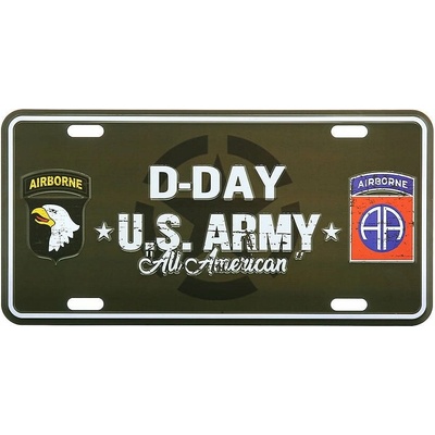 Ceduľa plechová D-DAY U.S. ARMY
