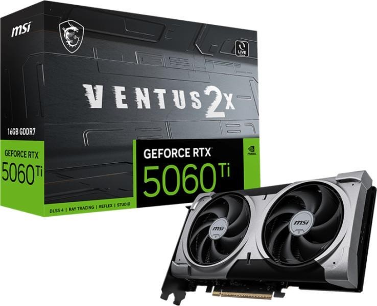 MSI GeForce RTX 5060 Ti VENTUS 2X PLUS 16GB GDDR7 128bit (G506T-16V2P)