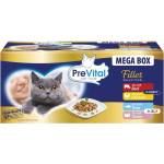 PreVital MEGA BOX пауч телешко/пилешко/пуешко/риба тон 40 x 85 г