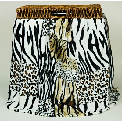 UNI Deka z mikrovlákna Savana zebra 150x200