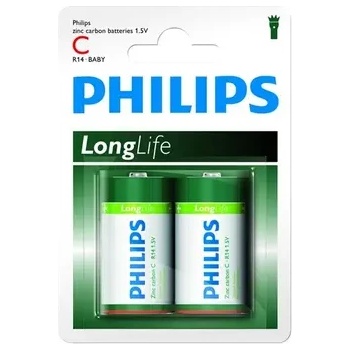 Image 1 of Philips Longlife батерия R14 (C), 2-blister (R14L2B/10)