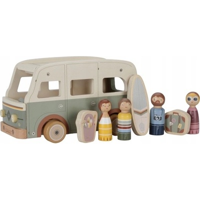 Little Dutch: drevený Campervan Vintage s figúrkami