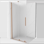 Mexen Velar плъзгаща се душ ścianka Walk-in 120 x 200 см, матирано 8 мм, четкана мед - 871-120-000-33-65 (871-120-000-33-65)