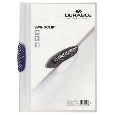 Durable Rýchloviazač A4 Swingclip tmavomodrý