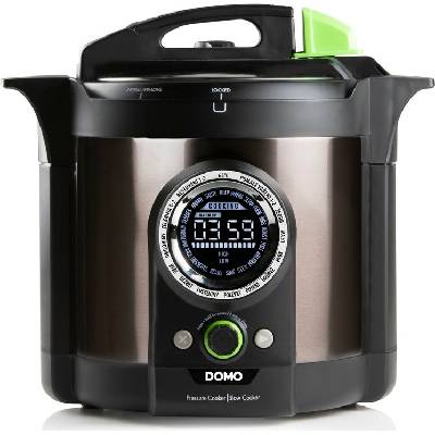 Multifunkční tlakový a pomalý hrnec - DOMO DO42707PP, Objem: 6 l, Počet programů: 18, Příkon: 1005 W