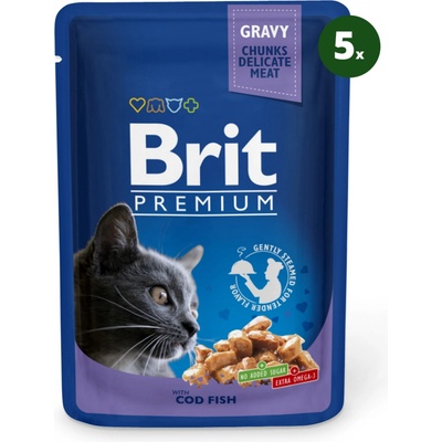 Brit Premium Cat Cod Fish 5 x 100 g