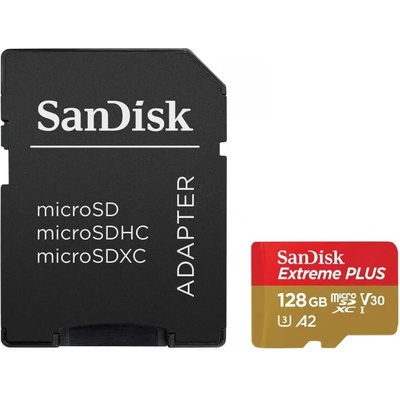 SanDisk Extreme Plus microSDXC 128GB (SDSQXBD-128G-GN6MA)