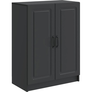 vidaXL Служебен шкаф Черно 66 x 34, 5 x 87 см Инженерна дървесина (895736)