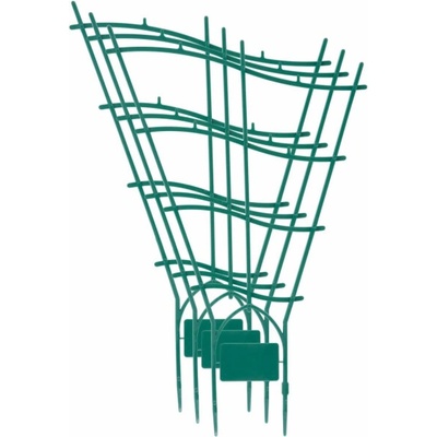 Strend Pro GreenGarden mřížka, opora pro květiny a rostliny, zahradnická, zelená, PP, balení. 3ks