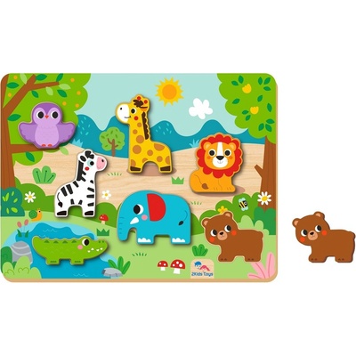 2Kids Toys vkládací puzzle Zvířátka – Zboží Mobilmania