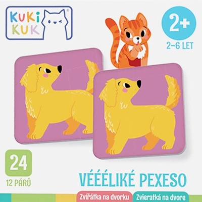 Véééliké pexeso Zvířátka na dvorku