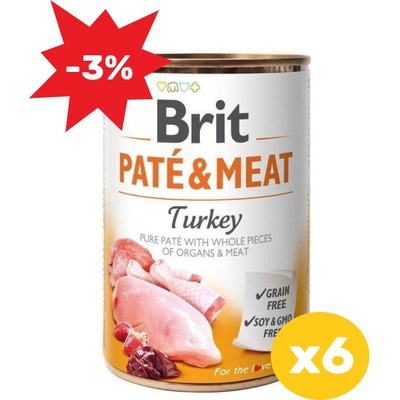 Brit Paté & Meat Turkey 6 x 0,8 kg