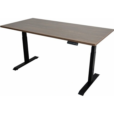 ZLKL Polohovací stôl dvojmotorový 160 x 80 cm čierny / biely P00044-11