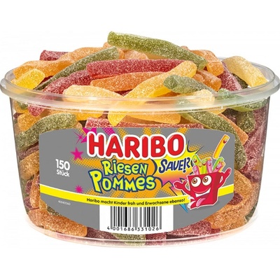 Haribo Riesen Pommes kyslé farebné hranolky 1200 g