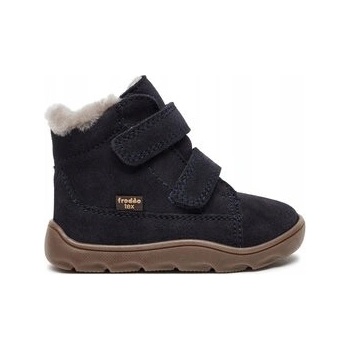 Froddo chlapecké zimní barefoot boty Zeru Tex Furry G2110149 tmavě modrá