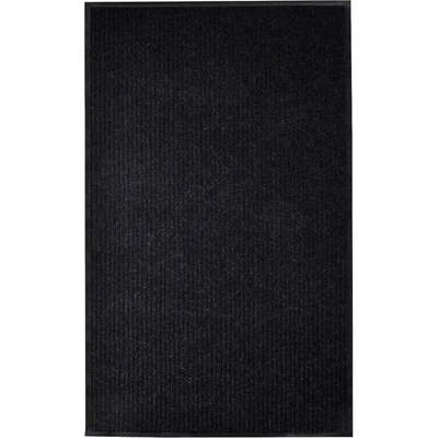 vidaXL Изтривалка за врата, черна, 117x220 см, PVC (287665)