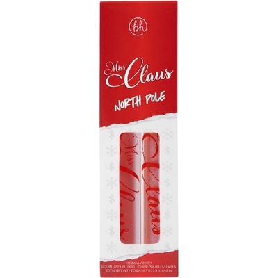BH Cosmetics BH Miss Claus Liquid Lip Duos North Pole Комплект 6, 8gr