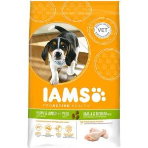 Iams Proactive Health Health Puppy & Junior Small & Medium 12 kg