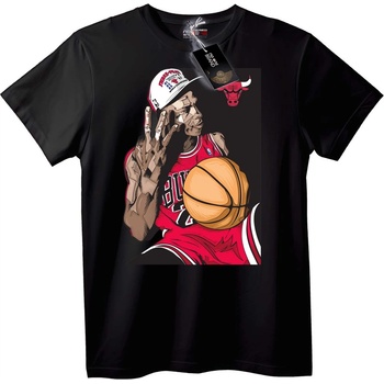 NOONEBRAND Тениска Bulls баскетбол - 2XL, Black