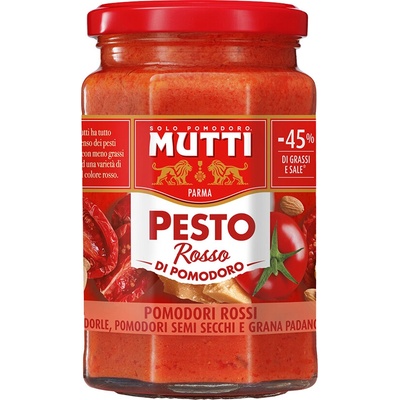 Mutti pesto z červených rajčat se sušenými rajčaty 180g
