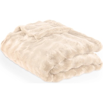 Tiseco Home Studio Одеяло от микроплюш в цвят слонова кост 150x200 cm Wave - Tiseco Home Studio (3683IVORY)