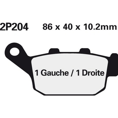 NISSIN brzdové destičky 204NS – Zbozi.Blesk.cz