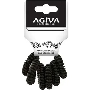 AGIVA Ластик за коса Agiva Professional, Малка спирала, 6 бр (48291-9320)