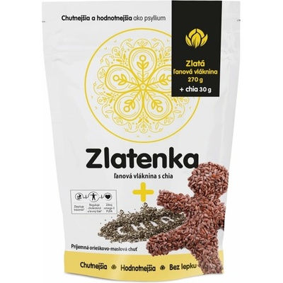 Zlatenka ľanová vláknina chia semienka 300 g