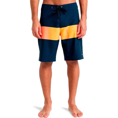 Quiksilver Бански гащета Quiksilver Surfsilk Straight Leg 20´´ swimming shorts - Blue (Fiery Coral Bloomfade)