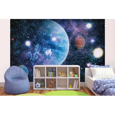 DIMEX ART Самозалепваща се флизелинова фототапета планети в дълбокия космос 375 x 250 см